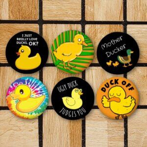 Cute Duck Fridge Magnets Set Of 6 Metal Magnets For Home Office Kitchen School